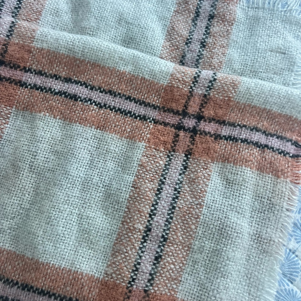 Plaid Fringe Scarf - Picture 4 of 4